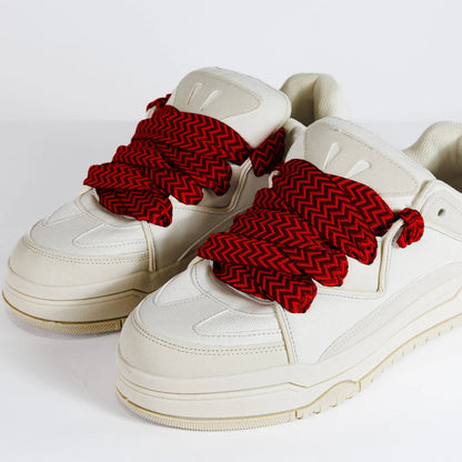 lacets lanvin rouge et noir